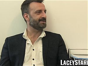 LACEYSTARR - GILF licks Pascal white jizz after fuck-fest