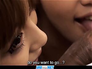 Subtitles - Anri Hoshizaki in uber-sexy asian threes